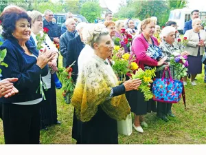 Открытие памятного знака в д. Архангельское Конаковского района. Август 2016