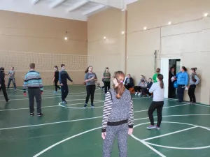 Открытие после ремонта спортивного зала в школе д.Ручьи 2016