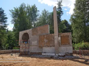 Ремонт памятника погибшим в ВОВ в село Селихово. Август 2026