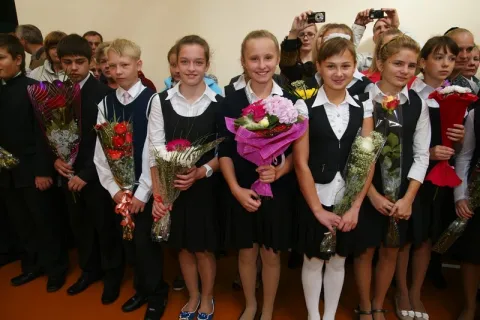 День знаний. 1 сентября. Конаковский район. 2012 год.