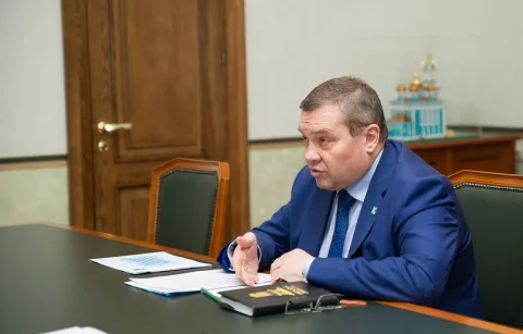 Встреча главы администрации Конаковского района Олега Лобановского и Губернатора Тверской области Игоря Рудени. 2017 год.