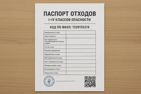 Паспорт отходов 