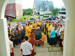 В Конаковском районе прошел XVII Волжский крестный ход. 2015 год.