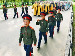 В Конаковском районе прошел XVII Волжский крестный ход. 2015 год.