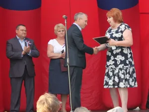 21 августа 2016 года торжественно состоялся День флага в поселке Редкино