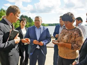 Минстр туризма ТО Иван Егоров провел выездное совещание в Конаковском районе. (Июль 2017)