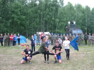 В Юрьево-Девичьевском сельском поселении прошел районный слет туристов. 2015 год.