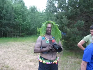 В Юрьево-Девичьевском сельском поселении прошел районный слет туристов. 2015 год.