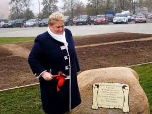 16 октября 2015 года. Закладка первого камня скульптурной композиции "Святые благоверные Петр и Феврония Муромские".